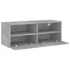 Kép 7/11 - Betonszürke szerelt fa fali TV-szekrény 80 x 30 x 30 cm