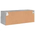 Kép 10/11 - Betonszürke szerelt fa fali TV-szekrény 80 x 30 x 30 cm