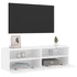 Kép 5/11 - Fehér szerelt fa fali TV-szekrény 100 x 30 x 30 cm