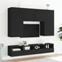 Kép 4/11 - Fekete szerelt fa fali TV-szekrény 100 x 30 x 30 cm