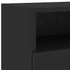 Kép 10/11 - Fekete szerelt fa fali TV-szekrény 100 x 30 x 30 cm