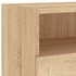 Kép 10/11 - 2 db sonoma tölgyszín szerelt fa fali TV-szekrény 100x30x30 cm
