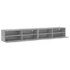 Kép 6/11 - 2 db betonszürke szerelt fa fali TV-szekrény 100x30x30 cm