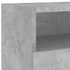Kép 10/11 - 2 db betonszürke szerelt fa fali TV-szekrény 100x30x30 cm