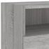 Kép 10/11 - Szürke sonoma színű szerelt fa TV-szekrény 100 x 30 x 30 cm