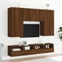 Kép 4/11 - Barna tölgyszínű szerelt fa fali TV-szekrény 100 x 30 x 30 cm