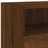 Kép 10/11 - Barna tölgyszínű szerelt fa fali TV-szekrény 100 x 30 x 30 cm