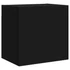 Kép 6/11 - 2 db fekete szerelt fa fali TV-szekrény 40,5 x 30 x 40 cm