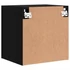 Kép 10/11 - 2 db fekete szerelt fa fali TV-szekrény 40,5 x 30 x 40 cm