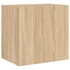 Kép 6/11 - 2 db sonoma tölgy szerelt fa fali TV-szekrény 40,5 x 30 x 40 cm