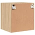 Kép 10/11 - 2 db sonoma tölgy szerelt fa fali TV-szekrény 40,5 x 30 x 40 cm
