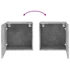 Kép 11/11 - 2 db betonszürke szerelt fa fali TV-szekrény 40,5 x 30 x 40 cm