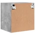 Kép 10/11 - 2 db betonszürke szerelt fa fali TV-szekrény 40,5 x 30 x 40 cm
