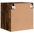 Kép 10/11 - 2 db füstös tölgy szerelt fa fali TV-szekrény 40,5 x 30 x 40 cm
