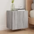 Kép 1/11 - 2 db szürke sonoma szerelt fa fali TV-szekrény 40,5x30x40 cm