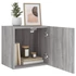 Kép 5/11 - 2 db szürke sonoma szerelt fa fali TV-szekrény 40,5x30x40 cm