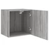 Kép 7/11 - 2 db szürke sonoma szerelt fa fali TV-szekrény 40,5x30x40 cm
