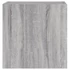 Kép 8/11 - 2 db szürke sonoma szerelt fa fali TV-szekrény 40,5x30x40 cm