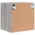 Kép 10/11 - 2 db szürke sonoma szerelt fa fali TV-szekrény 40,5x30x40 cm