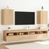 Kép 1/11 - 2 db sonoma tölgy szerelt fa fali TV-szekrény 40,5 x 30 x 60 cm