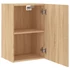 Kép 6/11 - 2 db sonoma tölgy szerelt fa fali TV-szekrény 40,5 x 30 x 60 cm