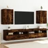 Kép 1/11 - 2 db füstös tölgy színű szerelt fa TV-szekrény 40,5x30x60 cm