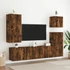 Kép 4/11 - Füstös tölgy színű szerelt fa fali TV-szekrény 40,5x30x90 cm