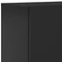 Kép 10/11 - 2 db fekete falra szerelhető TV-szekrény 60 x 30 x 41 cm