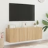 Kép 4/11 - 2 db sonoma tölgy színű fali TV-szekrény 60 x 30 x 41 cm