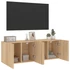 Kép 5/11 - 2 db sonoma tölgy színű fali TV-szekrény 60 x 30 x 41 cm