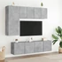 Kép 3/11 - 2 db betonszürke falra szerelhető TV-szekrény 60 x 30 x 41 cm