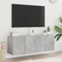 Kép 4/11 - 2 db betonszürke falra szerelhető TV-szekrény 60 x 30 x 41 cm