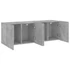 Kép 6/11 - 2 db betonszürke falra szerelhető TV-szekrény 60 x 30 x 41 cm