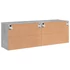 Kép 9/11 - 2 db betonszürke falra szerelhető TV-szekrény 60 x 30 x 41 cm
