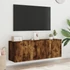 Kép 4/11 - 2 db füstös tölgy színű fali TV-szekrény 60 x 30 x 41 cm