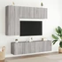Kép 3/11 - 2 db szürke sonoma színű fali TV-szekrény 60 x 30 x 41cm