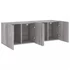 Kép 6/11 - 2 db szürke sonoma színű fali TV-szekrény 60 x 30 x 41cm