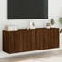 Kép 1/11 - 2 db barna tölgyszínű falra szerelhető TV-szekrény 60x30x41 cm