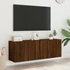 Kép 4/11 - 2 db barna tölgyszínű falra szerelhető TV-szekrény 60x30x41 cm
