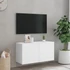 Kép 3/11 - Fehér falra szerelhető TV-szekrény 80 x 30 x 41 cm