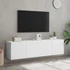 Kép 4/11 - 2 db fehér falra szerelhető TV-szekrény 80 x 30 x 41 cm