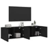 Kép 5/11 - 2 db fekete falra szerelhető TV-szekrény 80 x 30 x 41 cm