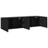 Kép 6/11 - 2 db fekete falra szerelhető TV-szekrény 80 x 30 x 41 cm