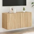 Kép 1/11 - Sonoma tölgy színű falra szerelhető TV-szekrény 80 x 30 x 41 cm