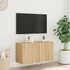 Kép 3/11 - Sonoma tölgy színű falra szerelhető TV-szekrény 80 x 30 x 41 cm