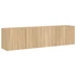 Kép 2/11 - 2 db sonoma tölgy színű fali TV-szekrény 80 x 30 x 41 cm