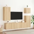Kép 3/11 - 2 db sonoma tölgy színű fali TV-szekrény 80 x 30 x 41 cm