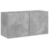 Kép 2/11 - Betonszürke falra szerelhető TV-szekrény 80 x 30 x 41 cm