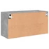 Kép 8/11 - Betonszürke falra szerelhető TV-szekrény 80 x 30 x 41 cm