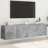 Kép 1/11 - 2 db betonszürke falra szerelhető TV-szekrény 80 x 30 x 41 cm